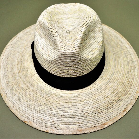 Brooklyn Hat Co. 100% Mexican Palm Fiber Safari Hat with Black Band - Picture 9 of 12